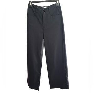 DU/ER Black Dress Pants with Straight-Leg Cut‎ and Matte Finish